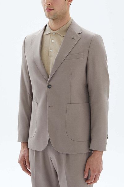 wecre8 Beige Patch Blazer By WECRE8