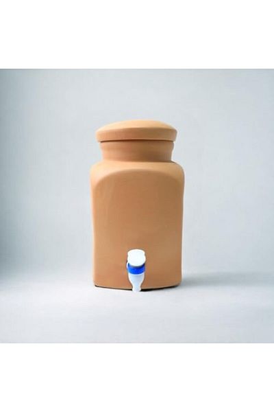 Generic مياه أرك تيرابورا الطينية النقية ماتكا سعة 4 لترات - وعاء تبريد طبيعي لمياه الشرب