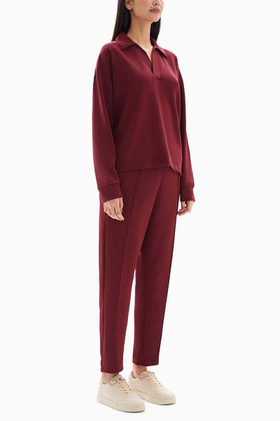 wecre8 Maroon Soft Set of Top and Trousers By WECRE8
