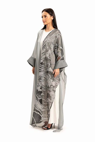 wecre8 Women Gray with Shimmer Kaftan By WECRE8