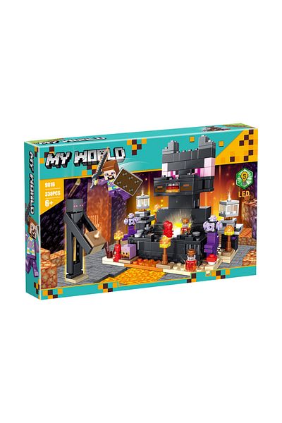 Point Plus Minecraft Building Blocks for Kids 330 Pieces with LED Light Dragon Design for Building and Creativity Lovers