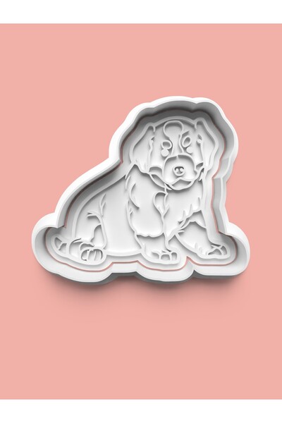 AKTASTORE قالب بسكويت على شكل كلب جبل برن وقالب عجينة السكر 0323-جبال برن