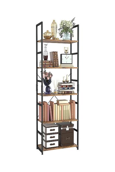 micasa Modern 5-Tier MDF Freestanding Bookshelf