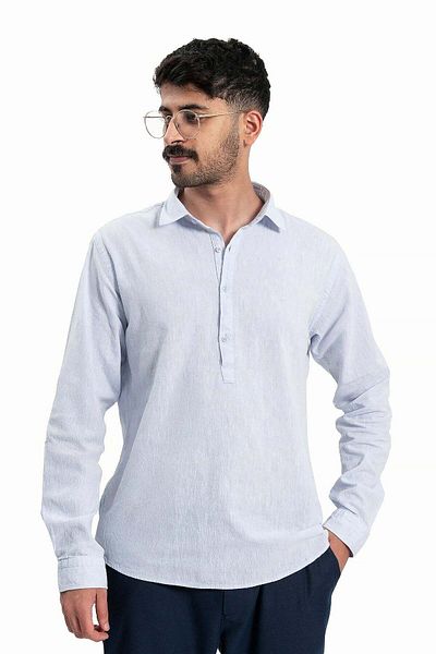 wecre8 Men Sky Blue Shirt By WECRE8