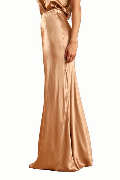 wecre8 Camel Maxi Skirt by WECRE8