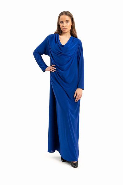 wecre8 Women Draped Blue Dress By WECRE8
