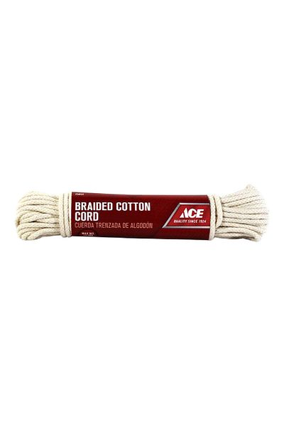 ACE Cotton Drapery Rope White 9/16inch