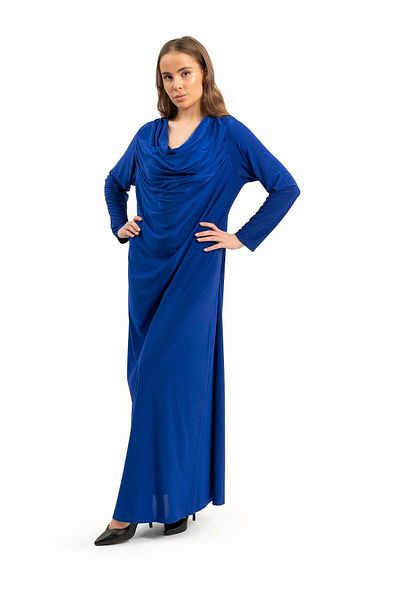 wecre8 Women Draped Blue Dress By WECRE8