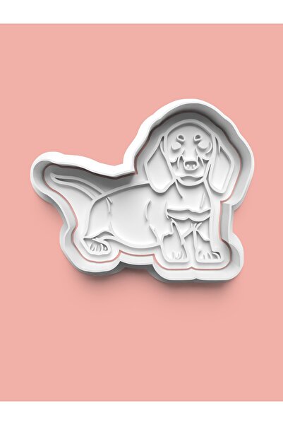 AKTASTORE قالب بسكويت على شكل كلب داشهند وقالب عجينة السكر 0323-dachshund