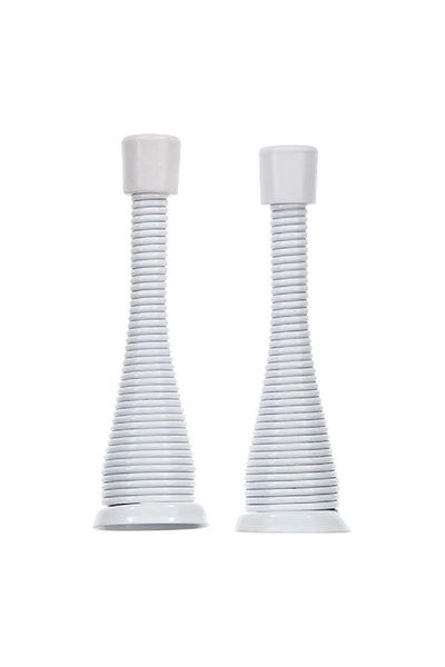 ACE 2-Piece Spring Type Door Stopper White 3inch