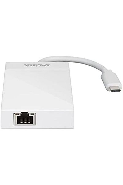 D-Link موزع USB-C إلى 3 منافذ USB 3.0، موزع محول جيجابت إيثرنت بمنفذ واحد Dub-D410