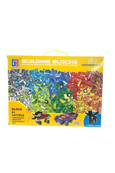Point Plus Colorful Building Blocks Set - 1077 Pieces - 10 in 1 with Horse Surprise - Suitable for ages 6+