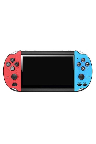 SIKS Gameplayer Console, 8 GB, 1000 Games Installed, 4.3 Inch, With Games Included, Blue/Red
