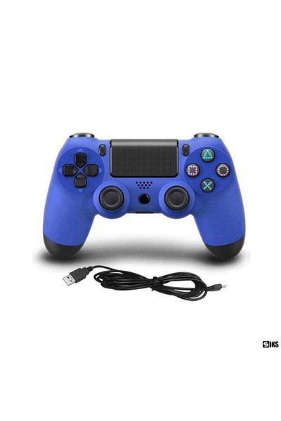 SIKS controller compatible with PS4, wireless, USB cable, Blue