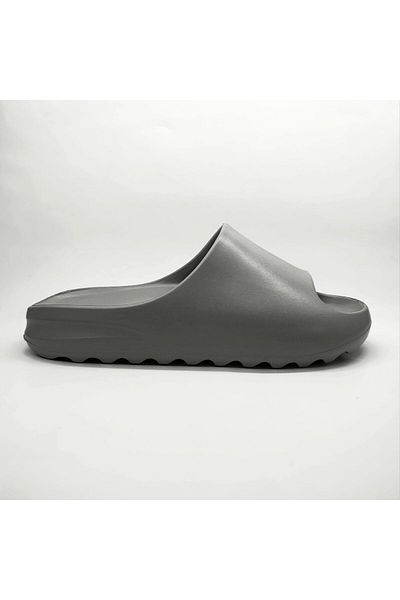 Ayakkabı Durağı Women's Gray Soft Sole Slippers