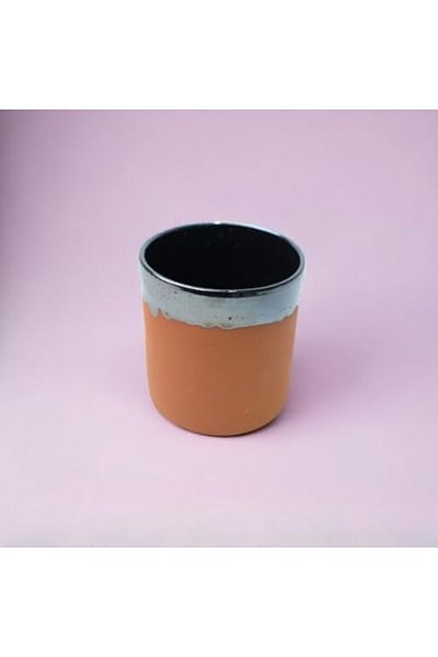 Generic ARK Dirtique Handmade Clay Cocktail Glass 350 ml Half Glazed