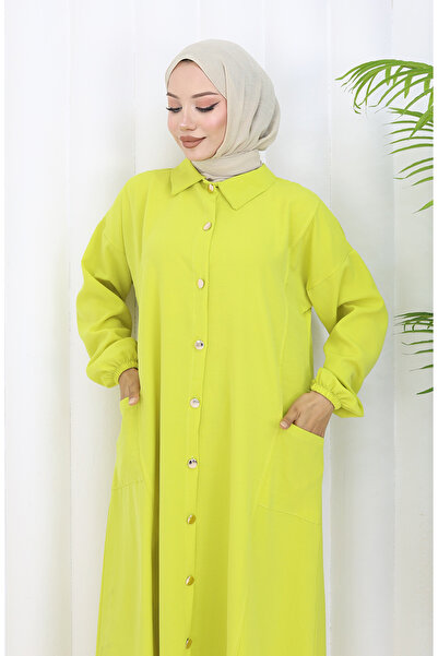 sefamerve Snap Tunic Παντελόνι Διπλό Σετ 0097-05 Fat Green