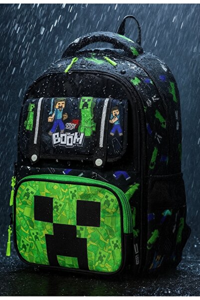 JOJO KIDS Детска раница за начално училище M Craft, водоустойчива, комплект о...