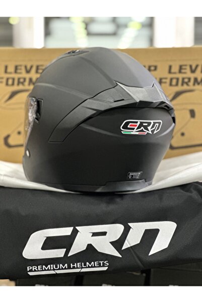JK20 HEDİYELİ” CRN MOTOSİKLET YARIM KASK (PREMİUM MODEL) MAT SİYAH / GÜNEŞ GÖZLÜKLÜ / SPOİLER EKLİ