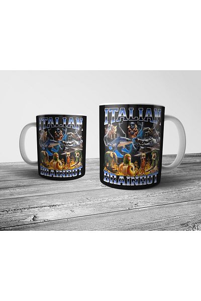 Pixxa Italian Brainrot Tung Sahur Mug Cup Model 2