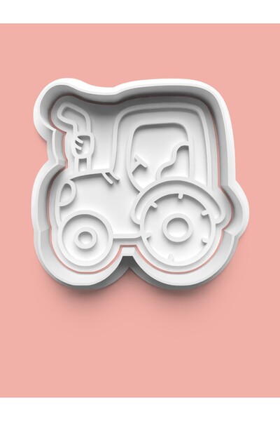 AKTASTORE Tractor Figure Cookie Mold and Sugar Dough Mold 0329-5