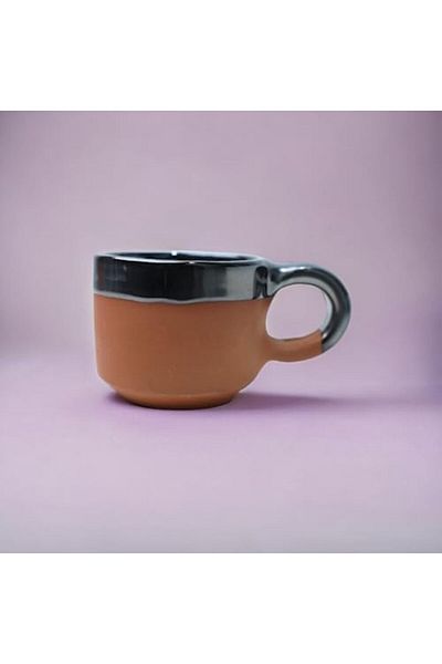 Generic ARK Dirtique Handmade Clay Mug Half Glazed 100 ml