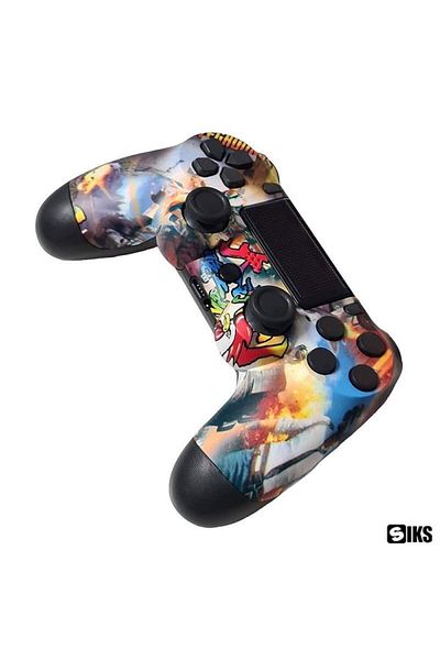 SIKS PS4 compatible controller SIKS wireless, USB charging, Graffiti Drawings, Model 5