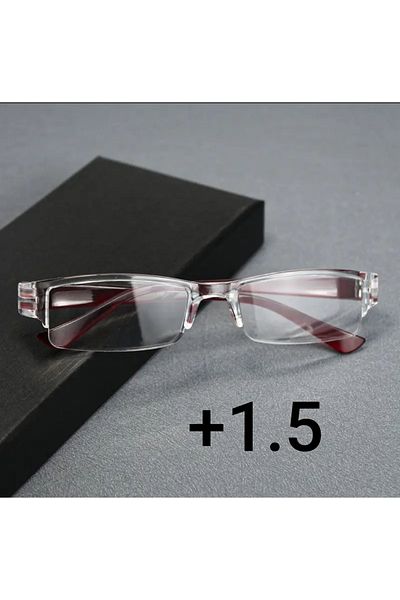 zhara tech Rimless Light Blue Block Near Reading Glasses Blue Light Protected (+1.5)