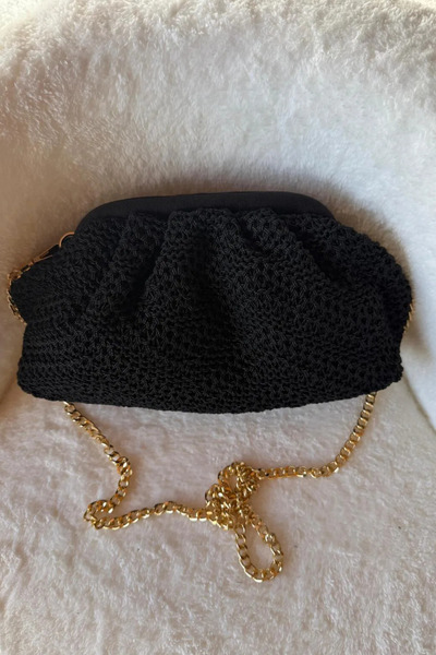 themoiss Rope Braided Small Size Cross Shoulder Bag with Magnet and Zipper Cl...