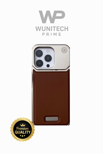 WUNİT Iphone 16 PRO MAX Uyumlu Krom Kaplama Premium Desenli Özel Tasarım Kılıf