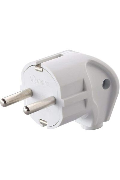 ShopZum Makel Accessory L Plug, Without Cord, 250 V, White