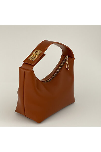 ROYAL LADYS Fermuarlı Gold Tokalı Kol ve El Çantası