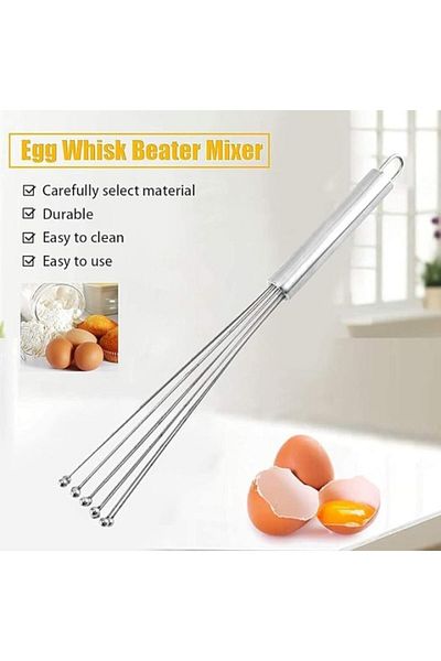 ShopZum Orret Home Stainless Steel Bead Beater – Ergonomic Design, Durable and Practical Kitchen Whisk