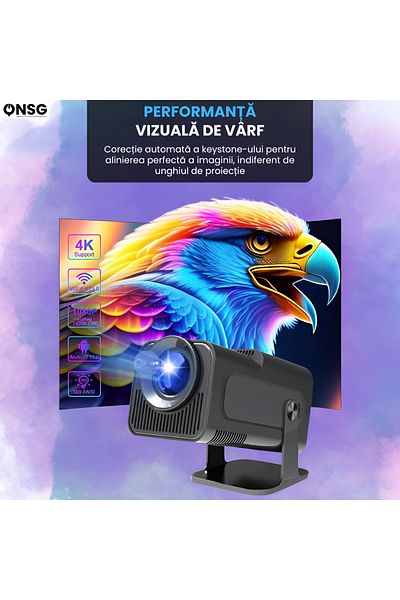 ONSG Projector Stellarvision Hdx-2000, Bluetooth 5.0, Wifi, 1080p Hy320, Black