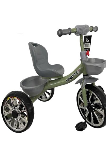 rexa دراجة ثلاثية العجلات موسيقية للأطفال مع سلة أمامية وخلفية - من عمر سنتين...