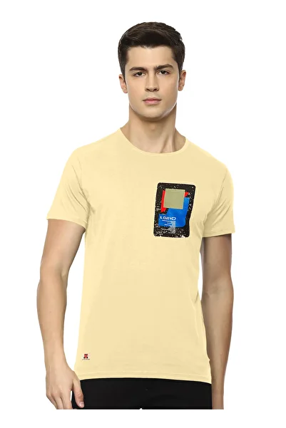 LAUREN SMITH Men’s Premium Textured Cotton Lycra Round Neck T-Shirt with High Definition Logo - Luxury Casual Tee