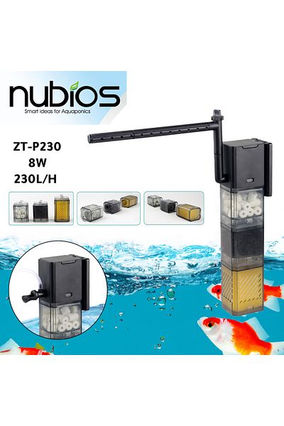 Generic Aquarium submersible filter with bio multi-stage 8w ZT-P230