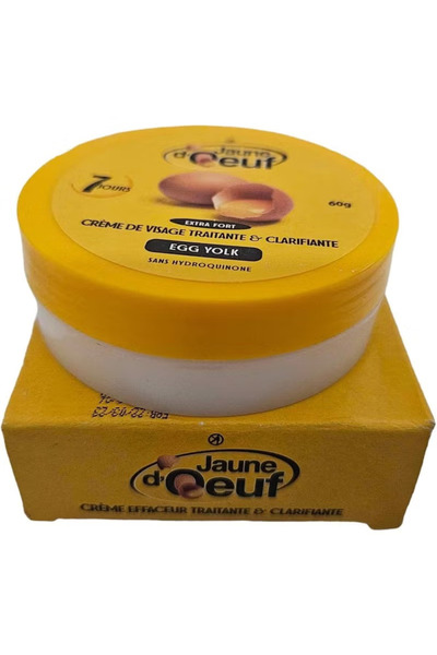 Jaune كريم الوجه بصفار البيض