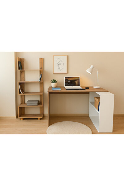 Home ZEN ÇALIŞMA MASASI KİTAPLIKLI %100MDF