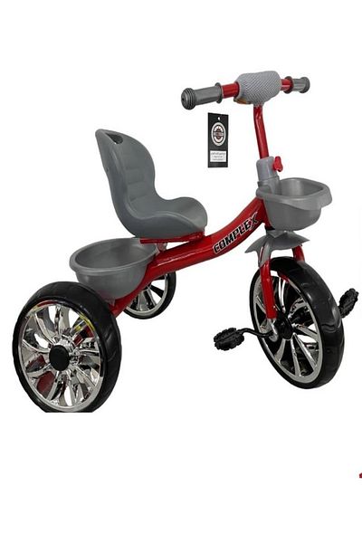 rexa Kids' Musical Tricycle with Front & Rear Basket – Age 2 to 6 Years