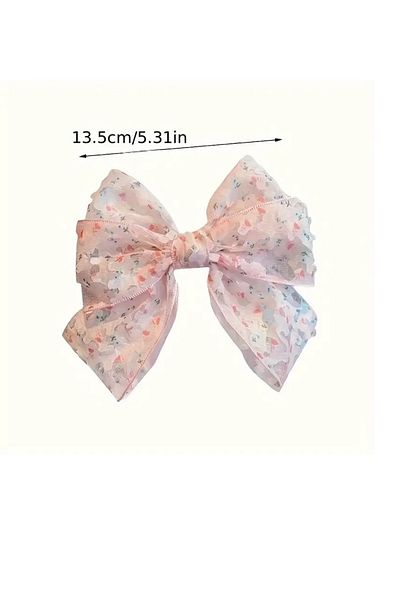 mos&more Pink Lace Tulle Ribbon Automatic Buckle