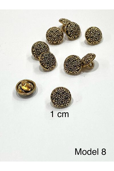 karantuhafiye Blouse Button / Metal Blouse Button / 10 Pieces / Model 8