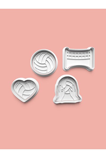 AKTASTORE Volleyball Cookie Mold and Sugar Dough Mold Set of 4