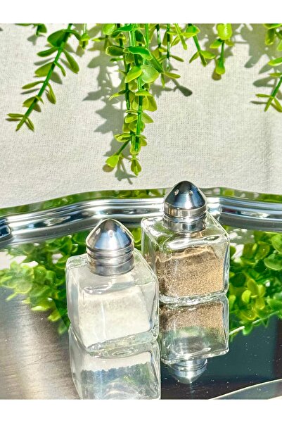 TOGO İkili mini küp şeklinde cam tuzluk