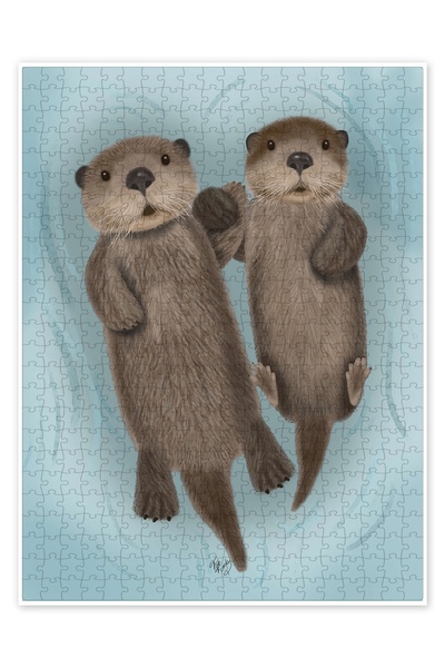 Jeronkarji Su samuru kardeşler 500 Parça Puzzle Yapboz Çocuklar için Neşeli H...