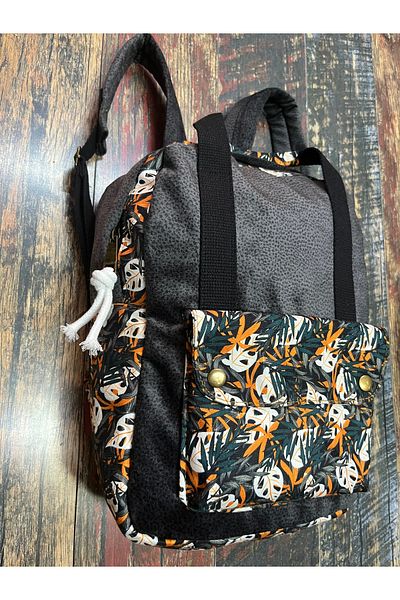 Street Bag Ethnic Αυθεντικό αδιάβροχο σακίδιο πλάτης με θήκη για φορητό υπολογιστή