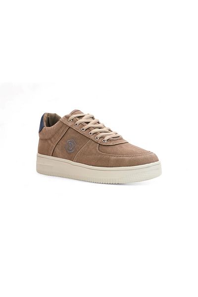 Konfores 2196-Dakırs Anatomical Sole Men's Linen Fabric Sneakers Shoes