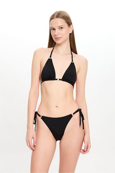 TOOSALTY Women's Black Small Triangle Bikini Set 25Sw029St