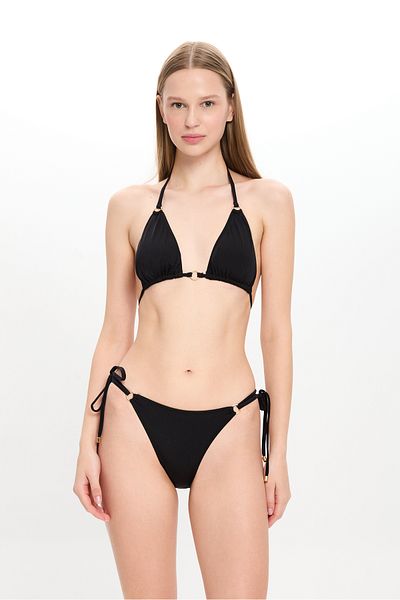 TOOSALTY Women's Black Small Triangle Bikini Set 25Sw029St