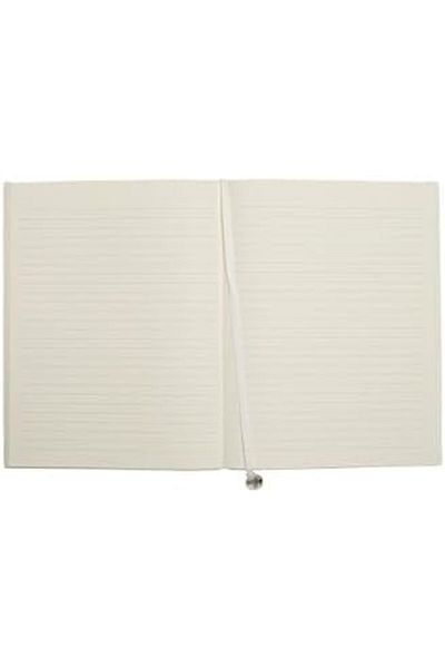 STOREMAX Lvnmblya Patent Leather Flexible Cover Striped Notebook, 19X25 cm -Blue Shop Deesing 224120